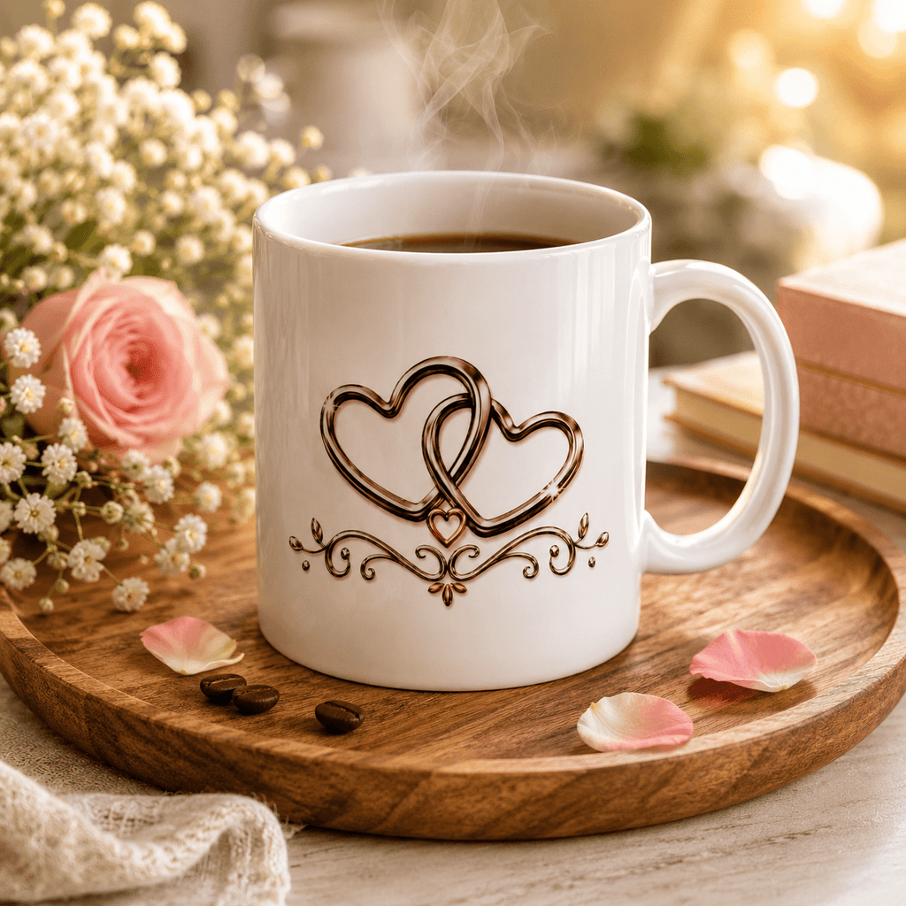 25th Anniversary Personalized Ceramic Mug | Silver Jubilee Gift - The Mug Atelier