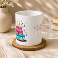 Birthday Fireworks & Cake Mug - The Mug Atelier