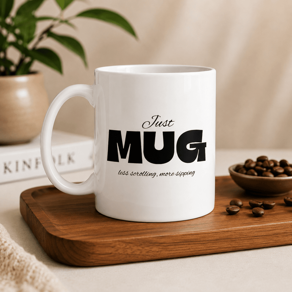 Just Mug | Less Scrolling, More Sipping Coffee Mug - The Mug Atelier