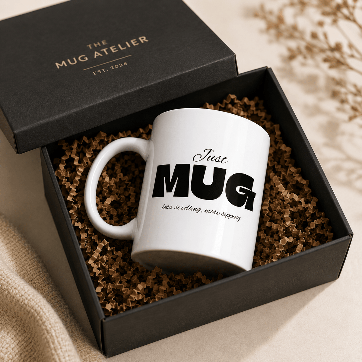 Just Mug | Less Scrolling, More Sipping Coffee Mug - The Mug Atelier