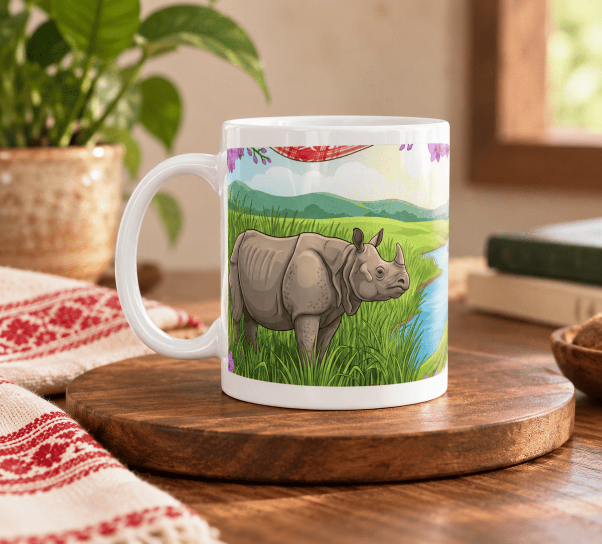 Pride of Assam | Bihu Celebration Ceramic Mug - The Mug Atelier