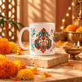 Rangotsav | Diwali Special Ceramic Mug - The Mug Atelier