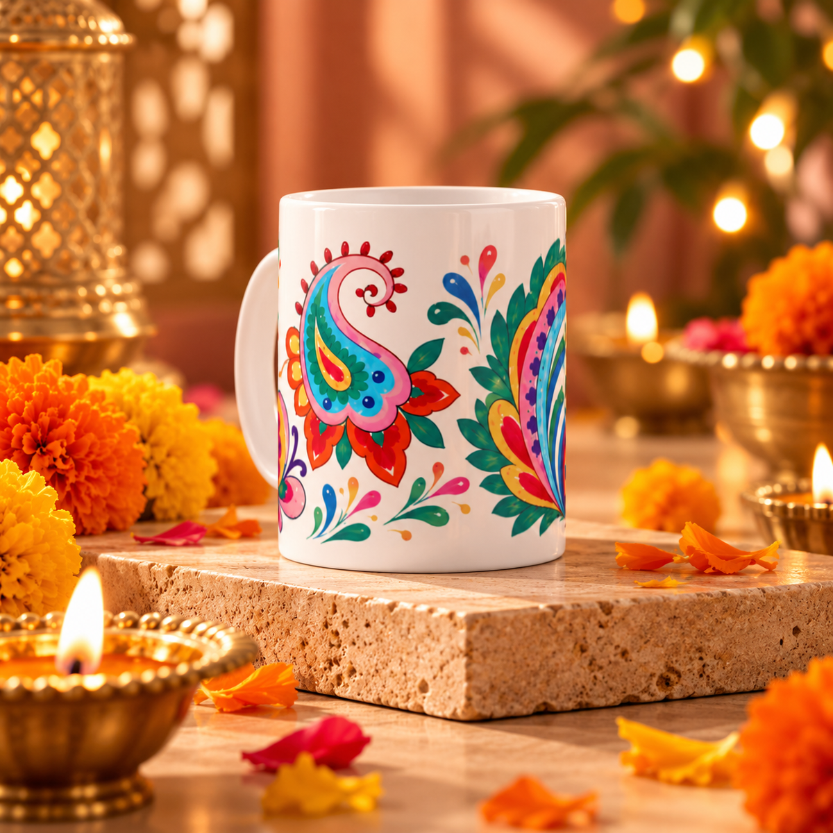 Rangrez | Diwali Special Ceramic Mug - The Mug Atelier