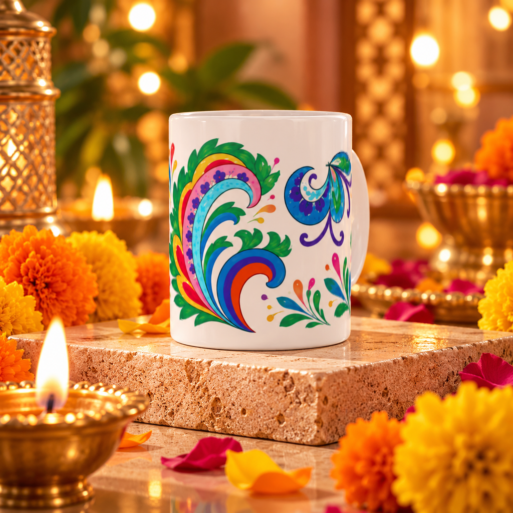 Rangrez | Diwali Special Ceramic Mug - The Mug Atelier